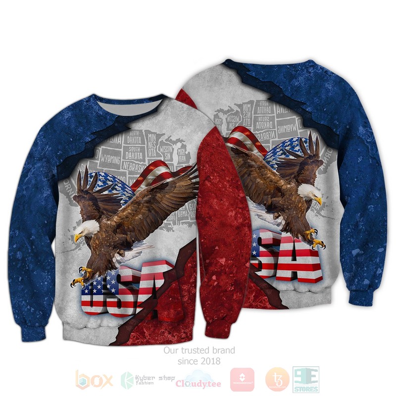 Eagle American Usa Independence Day Is Coming 3D Hoodie Eagle American Usa Independence Day Is Coming 3D Hoodie
