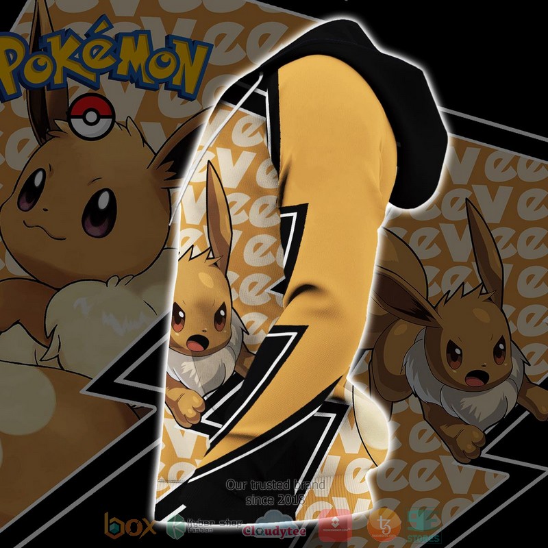 Eevee Costume Pokemon 3D Hoodie Eevee Costume Pokemon 3D Hoodie