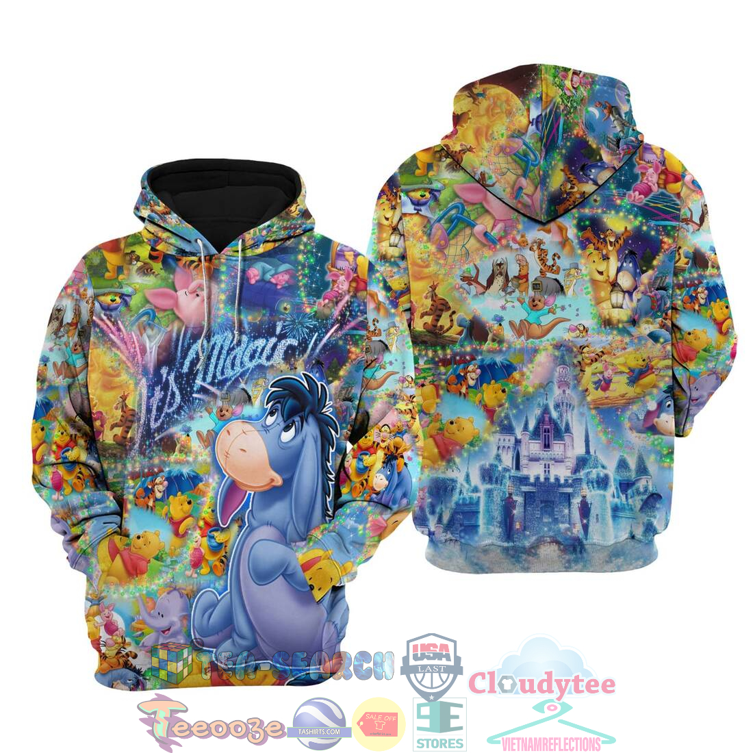 Eeyore Pooh Tigger Piglet Castle Disney It’S Magic Hoodie 3D Eeyore Pooh Tigger Piglet Castle Disney It’S Magic Hoodie 3D