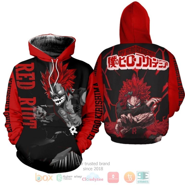 Eijirou-Kirishima-Red-Riot-My-Hero-Academia-Anime-3D-Hoodie-3