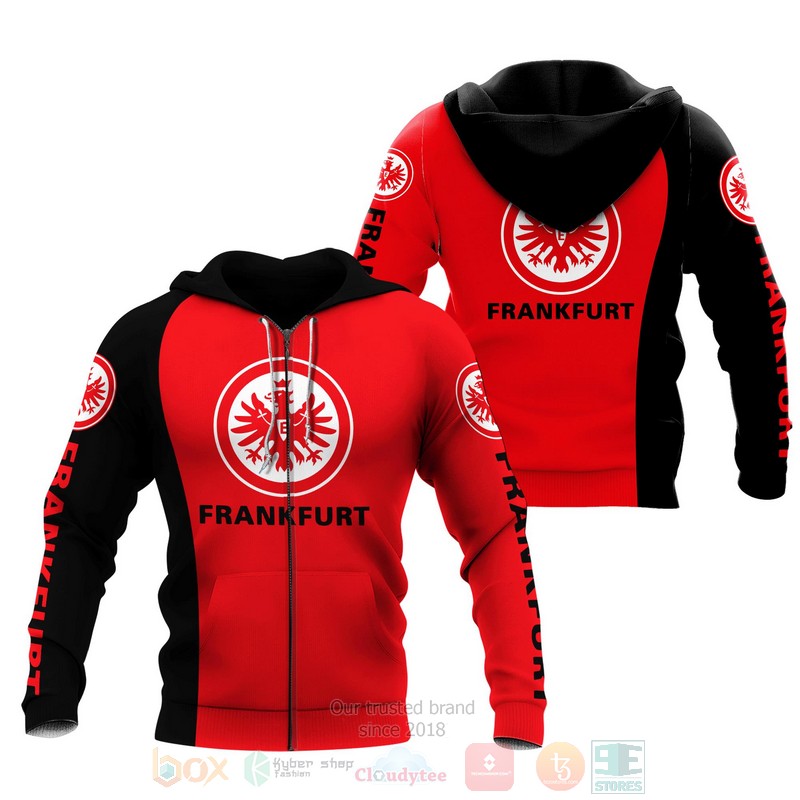 Eintracht Frankfurt Logo 3D Hoodie Eintracht Frankfurt Logo 3D Hoodie