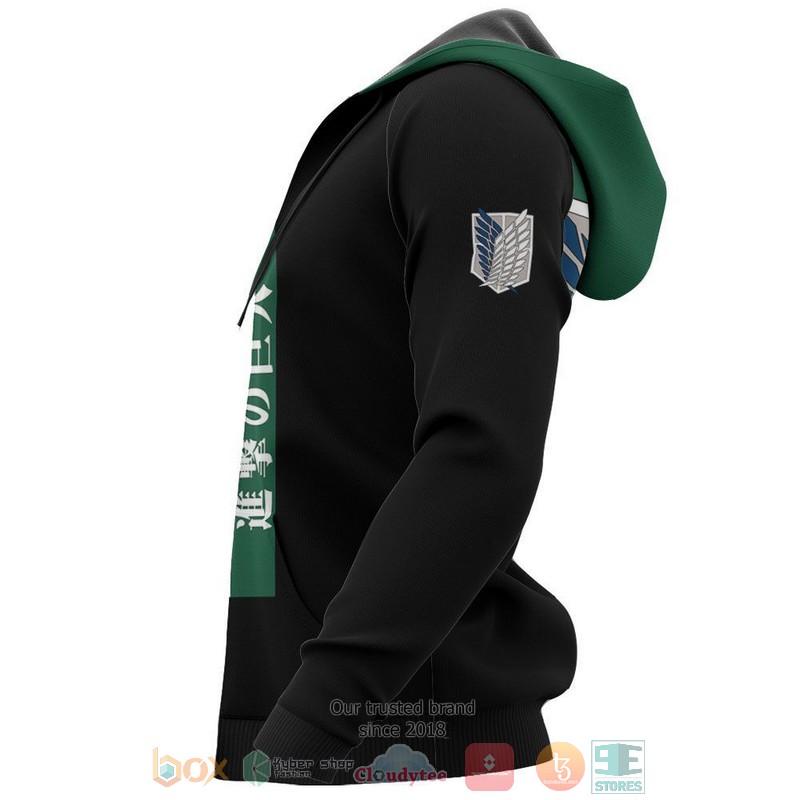 Eren Yeager Attack On Titan Anime 3D Hoodie Eren Yeager Attack On Titan Anime 3D Hoodie