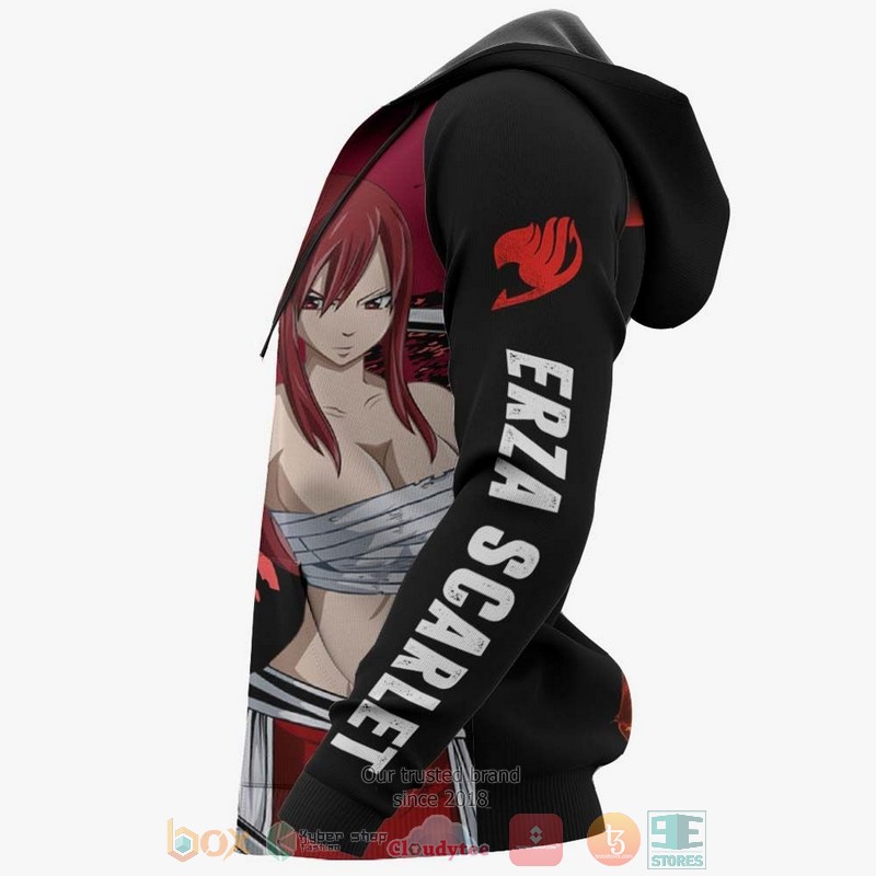 Erza Scarlet Fairy Tail Anime 3D Hoodie Erza Scarlet Fairy Tail Anime 3D Hoodie