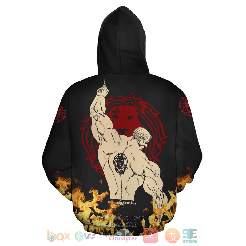 Escanor Seven Deadly Sins Anime 3D Hoodie Escanor Seven Deadly Sins Anime 3D Hoodie