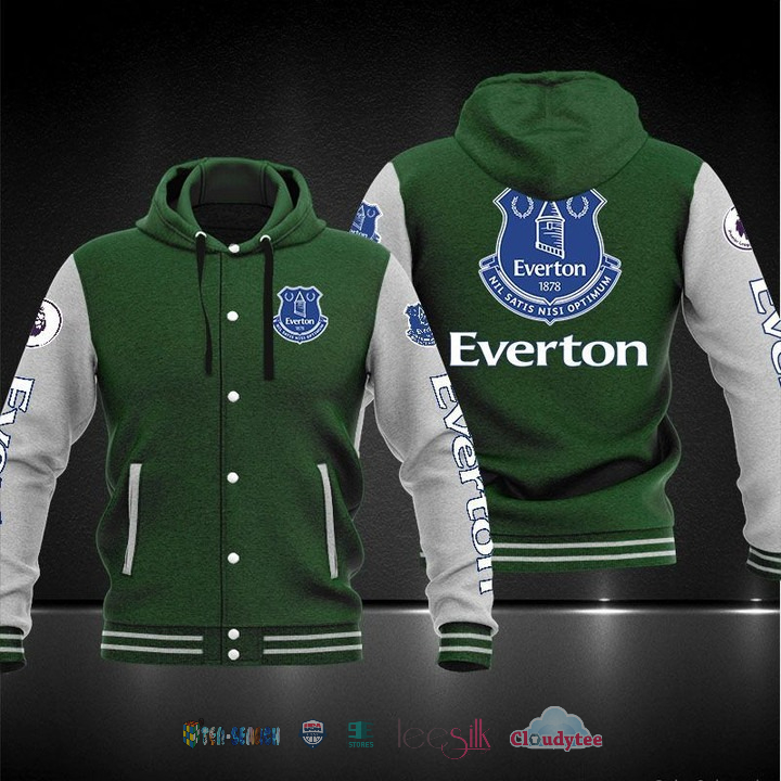 Everton F.C Baseball Hoodie Jacket Everton F.C Baseball Hoodie Jacket