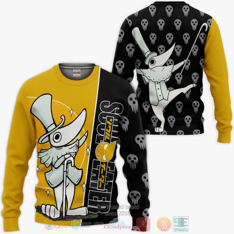 Excalibur-Soul-Eater-Anime-3D-Hoodie-Bomber-Jacket-2