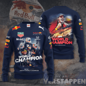 F1 Redbull Max Verstappen Honda World Champion 3D Shirt