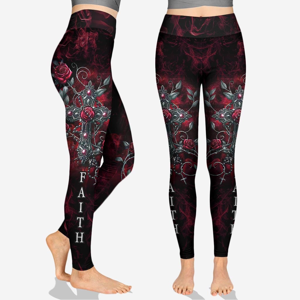 Faith Christian All Over Printed Hoodie And Leggings Faith Christian All Over Printed Hoodie And Leggings