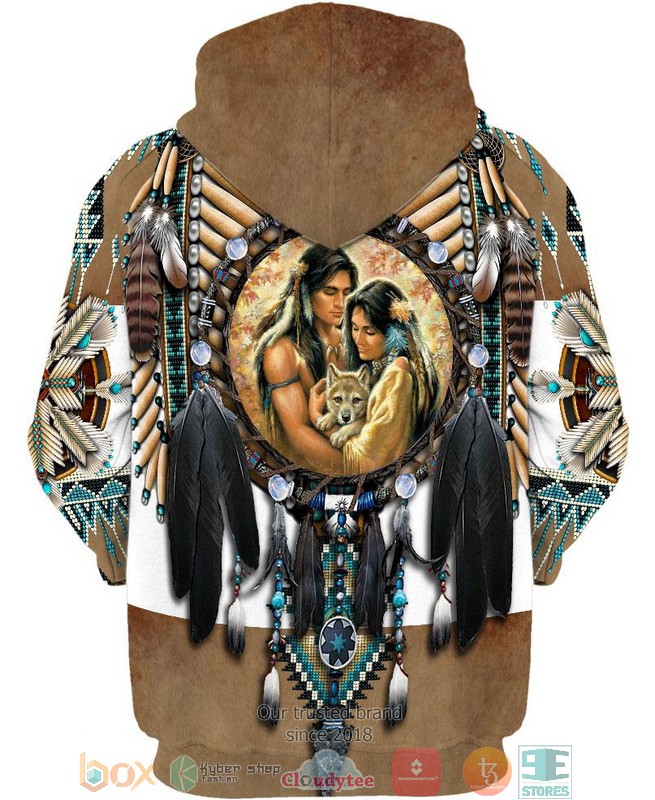 Family-Feather-Native-Motifs-3D-Shirt-Hoodie-2