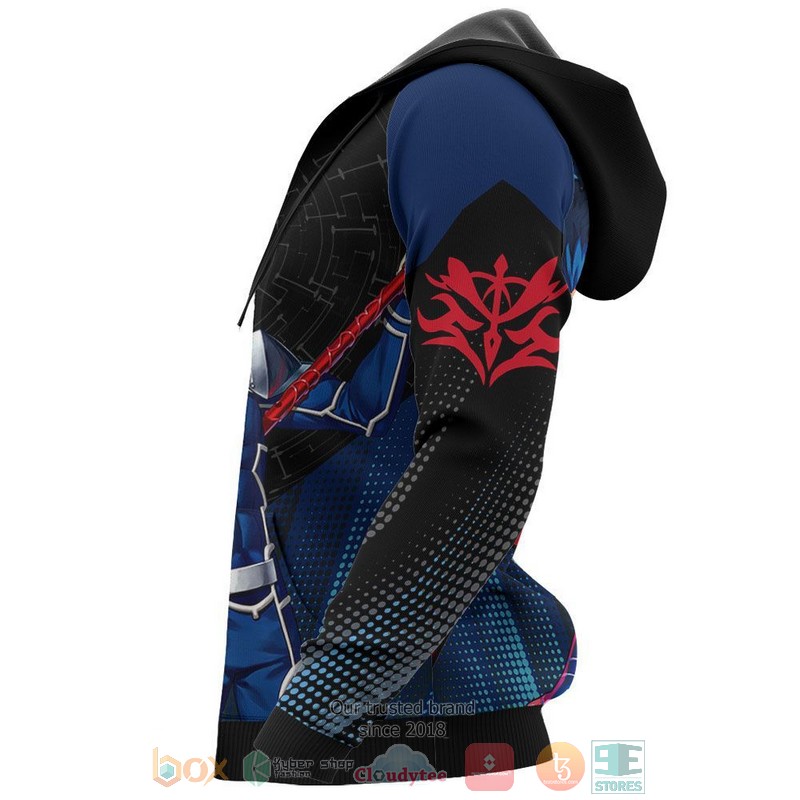Fate Stay Night Lancer Anime 3D Hoodie Fate Stay Night Lancer Anime 3D Hoodie