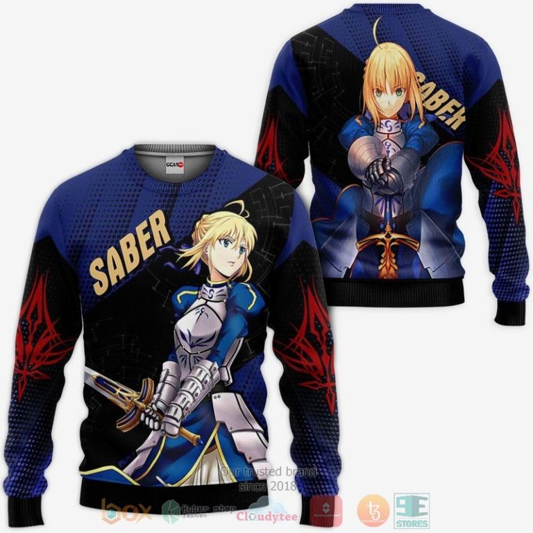Fate-Stay-Night-Saber-Anime-3D-Hoodie-Bomber-Jacket-2