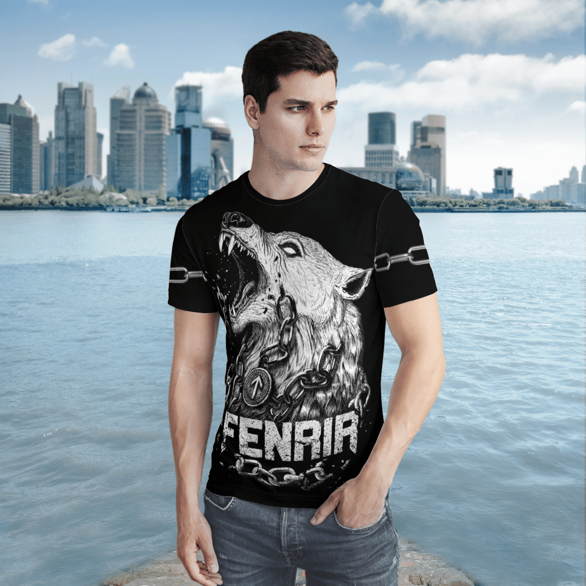 Fenrir Chains Viking 3D Shirt Fenrir Chains Viking 3D Shirt