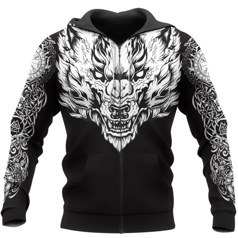Fenrir-Wolf-Axe-Sword-3D-Shirt-Hoodie-3