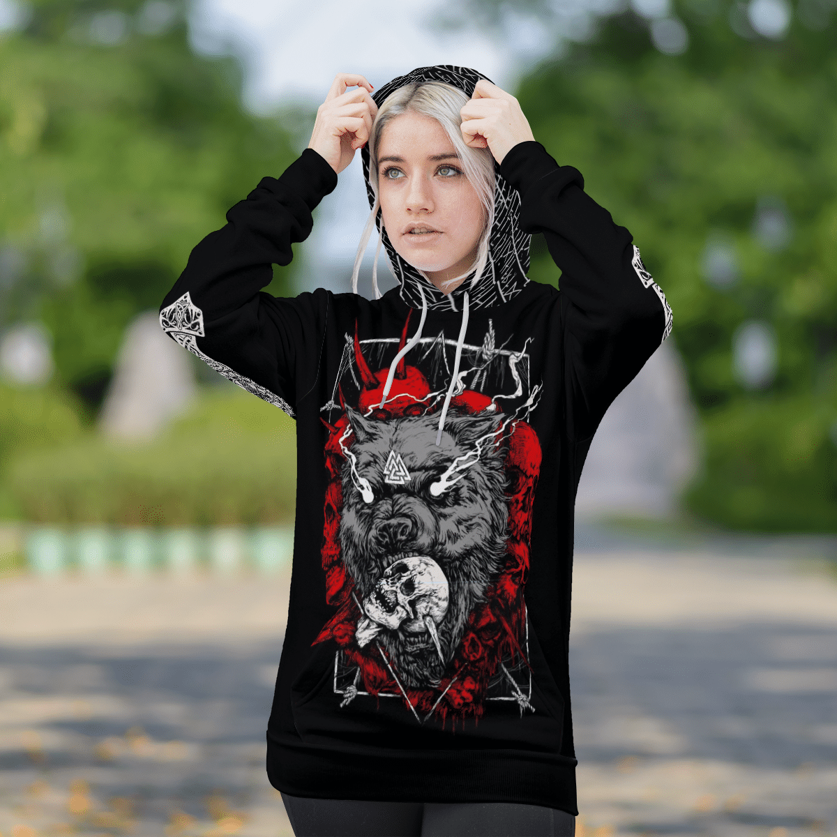 Fenrir Wolf Skull 3D Shirt Fenrir Wolf Skull 3D Shirt