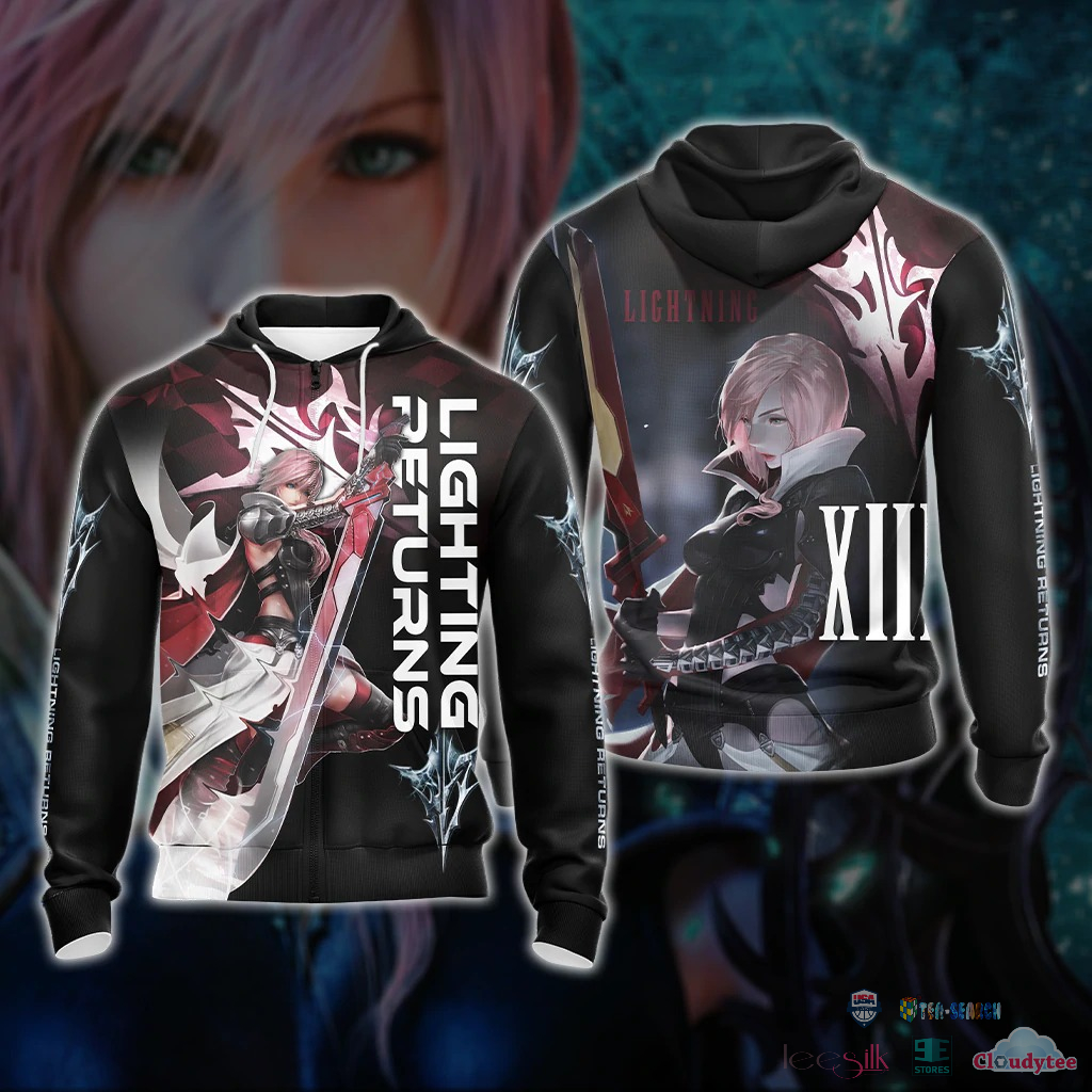 Final Fantasy Xiii Lighting Returns All Over Print Hoodie T-Shirt Final Fantasy Xiii Lighting Returns All Over Print Hoodie T-Shirt