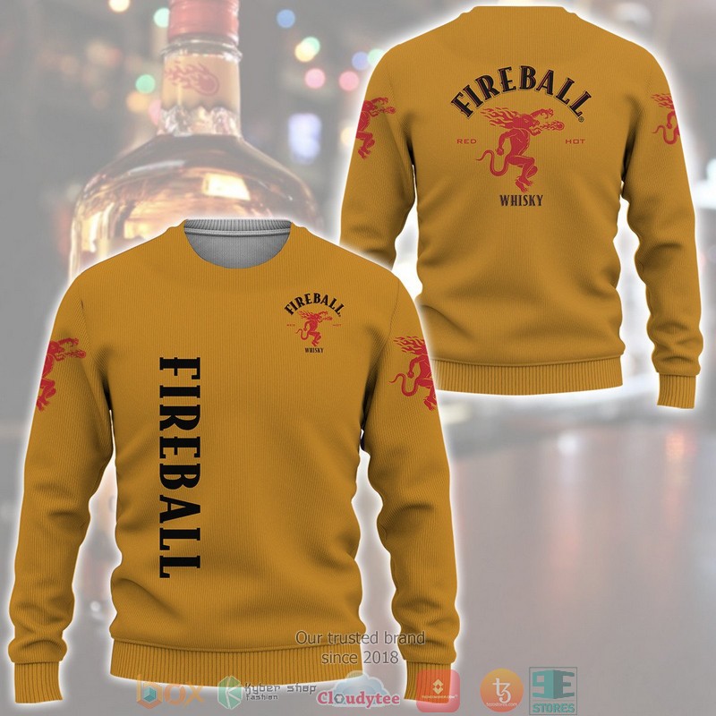 Fireball Cinnamon Whisky 3D Shirt Fireball Cinnamon Whisky 3D Shirt