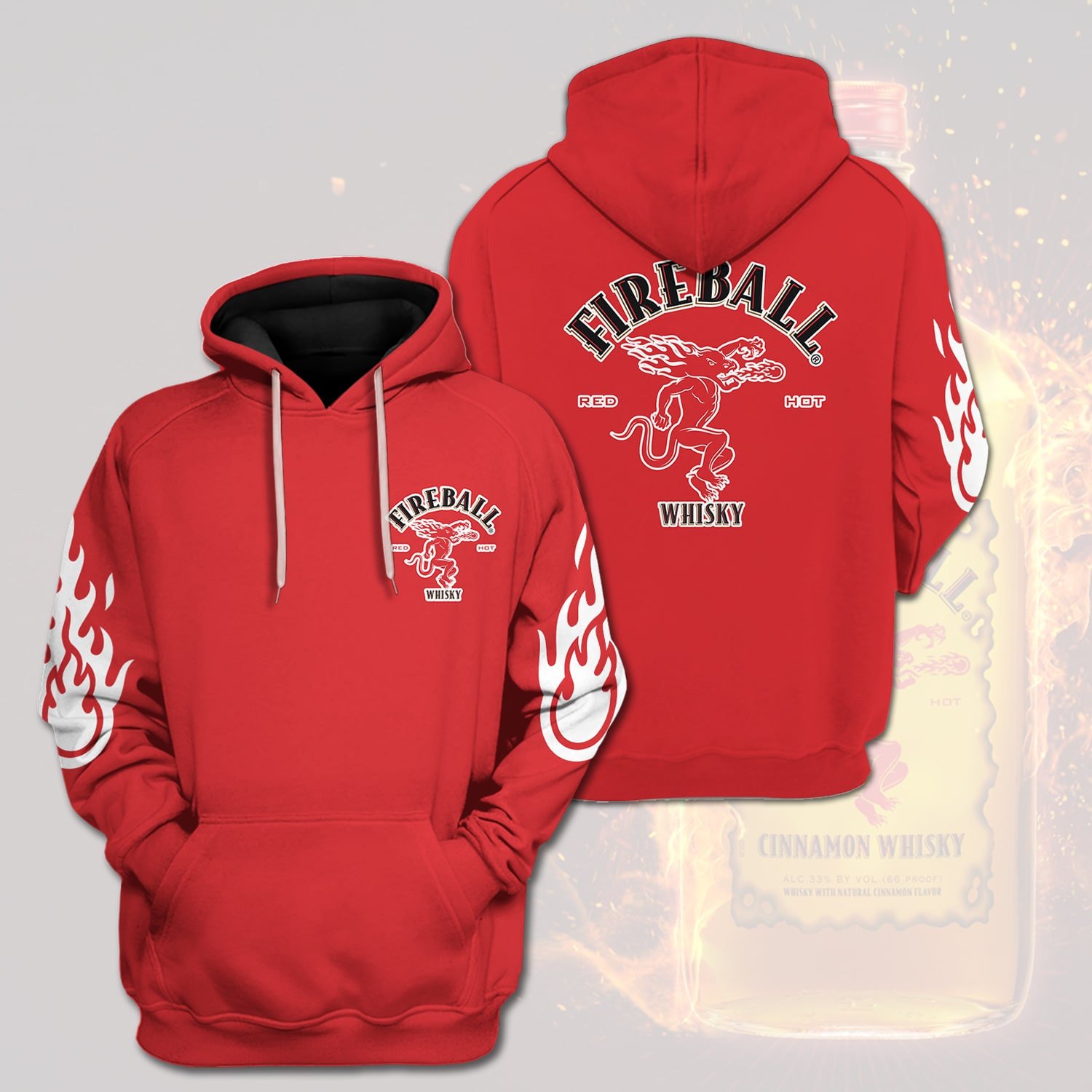 Fireball Whisky Red 3D Shirt Fireball Whisky Red 3D Shirt