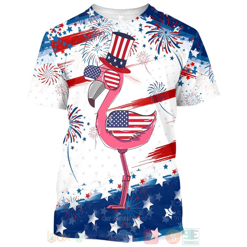 Flamingo American Flag 3D Hoodie Flamingo American Flag 3D Hoodie