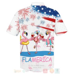 Flamingo Drinking Us Independence Day 3D Hoodie
