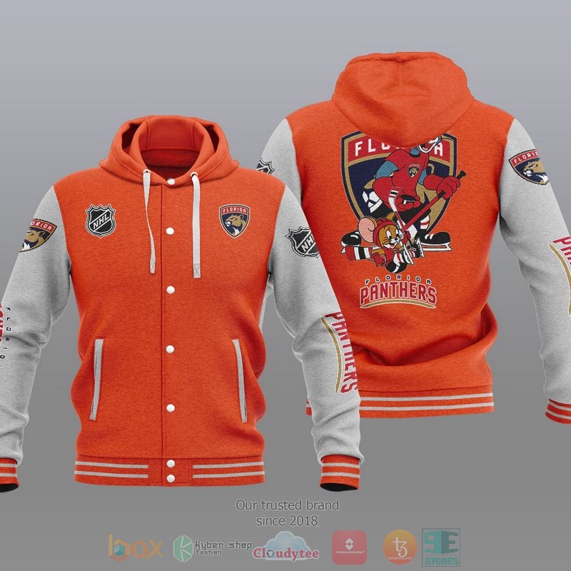 Florida Panthers Nhl Tom And Jerry Baseball Hoodie Jacket Florida Panthers Nhl Tom And Jerry Baseball Hoodie Jacket