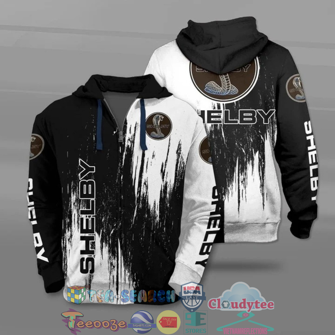 Ford Mustang Shelby Ver 2 All Over Printed T-Shirt Hoodie Ford Mustang Shelby Ver 2 All Over Printed T-Shirt Hoodie