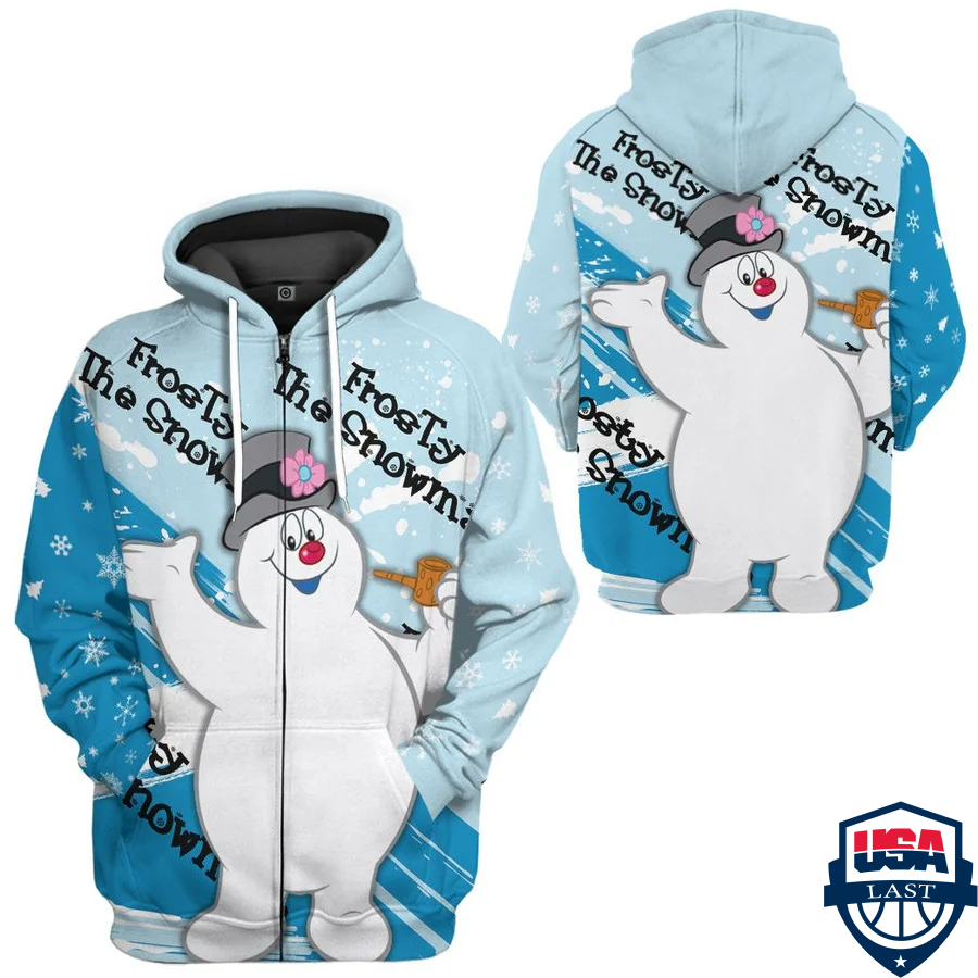 Frosty The Snowman 3D Hoodie Apparel Frosty The Snowman 3D Hoodie Apparel