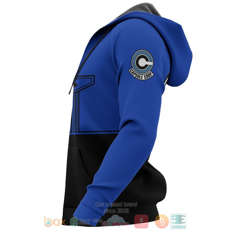 Future Trunks Uniform Dragon Ball Anime 3D Hoodie Future Trunks Uniform Dragon Ball Anime 3D Hoodie