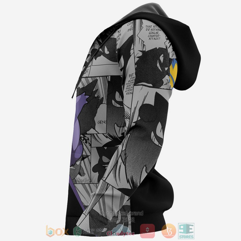 Gengar Anime Pokemon Mix Manga 3D Hoodie Gengar Anime Pokemon Mix Manga 3D Hoodie