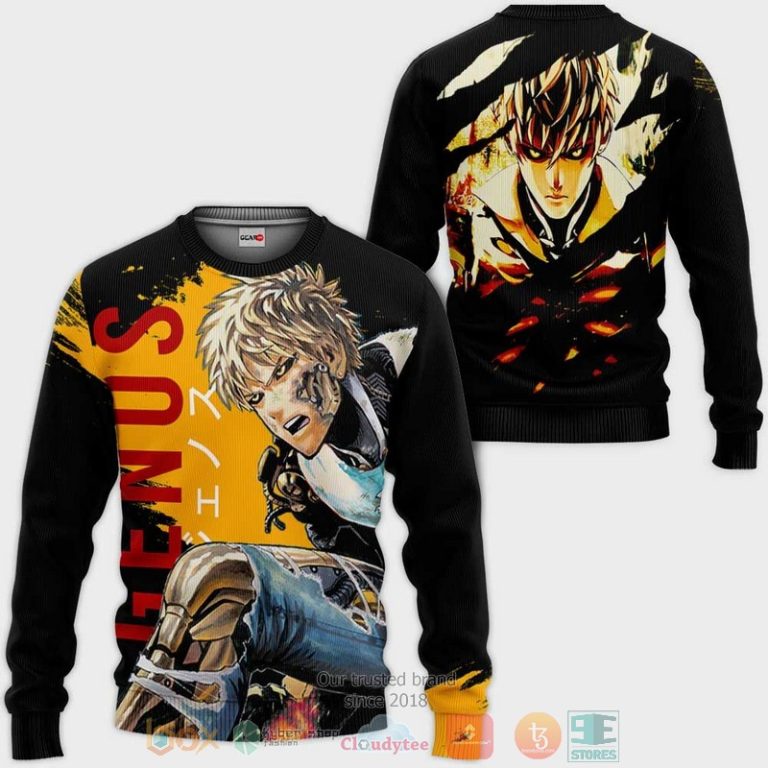 Genos-One-Punch-Man-Anime-3D-Hoodie-Bomber-Jacket-2