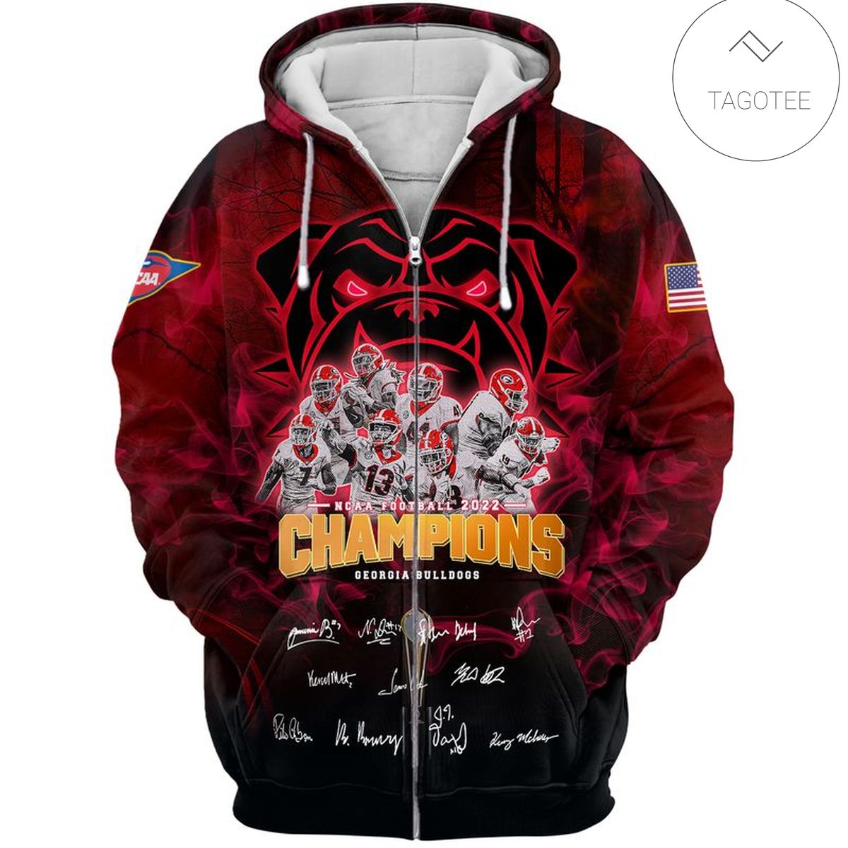 Georgia Football Champions 2022 Zip Hoodie Georgia Football Champions 2022 Zip Hoodie