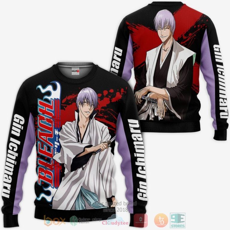 Gin-Ichimaru-Bleach-Anime-3D-Hoodie-Bomber-Jacket-2