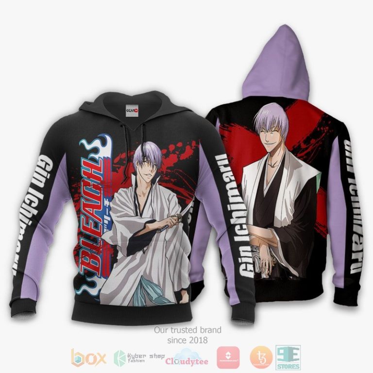 Gin-Ichimaru-Bleach-Anime-3D-Hoodie-Bomber-Jacket-3