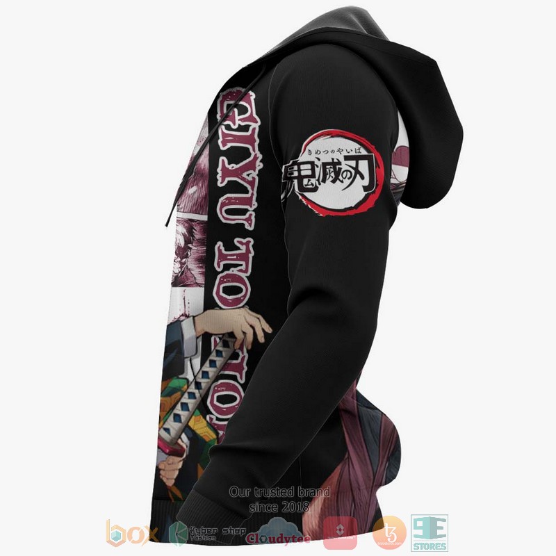 Giyu Tomioka Kimetsu Anime Manga Style 3D Hoodie Giyu Tomioka Kimetsu Anime Manga Style 3D Hoodie