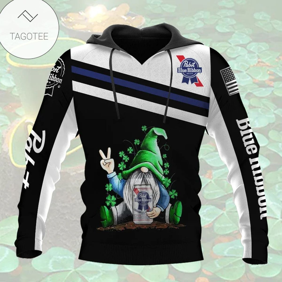 Gnome Pabst Blue Ribbon Hoodie Gnome Pabst Blue Ribbon Hoodie
