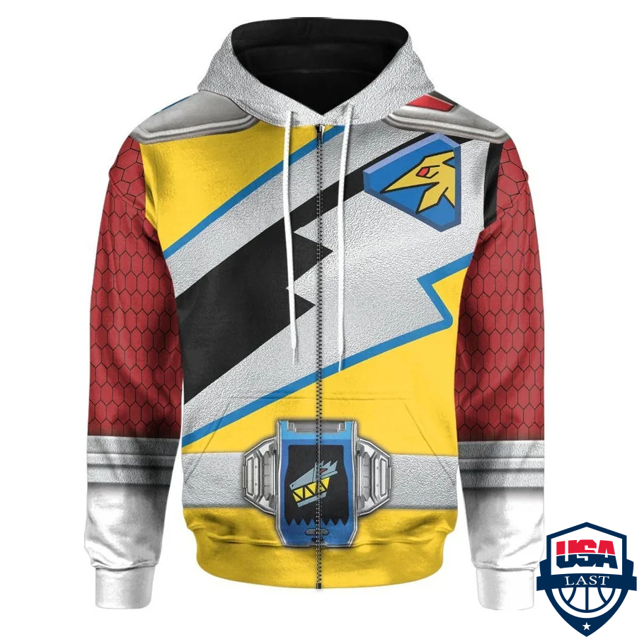 Gold Dino Charge Power Rangers 3D Hoodie Apparel Gold Dino Charge Power Rangers 3D Hoodie Apparel