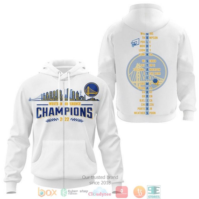 Golden-State-Warriors-Players-Name-Western-Conference-Champions-2022-White-3D-Shirt-Hoodie-3