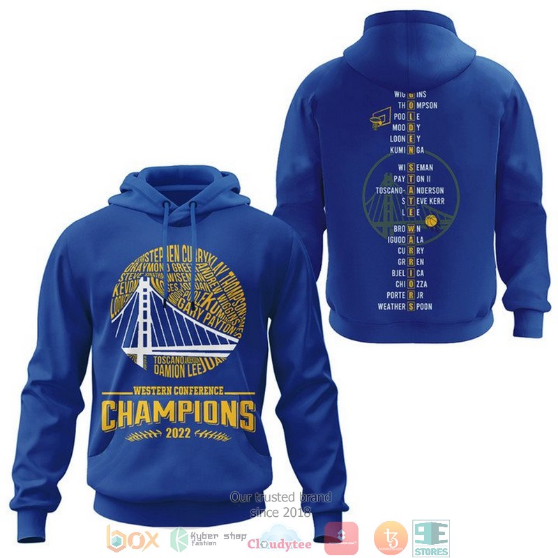 Golden State Warriors Western Conference Champions 2022 3D Shirt Golden State Warriors Western Conference Champions 2022 3D Shirt