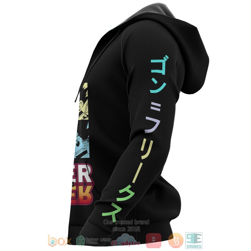 Gon Freecss Hunter X Hunter Anime Black 3D Hoodie Gon Freecss Hunter X Hunter Anime Black 3D Hoodie