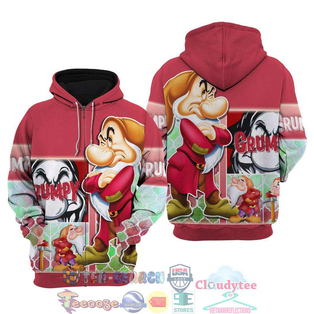 Grumpy Dwarf Disney Hoodie 3D Grumpy Dwarf Disney Hoodie 3D