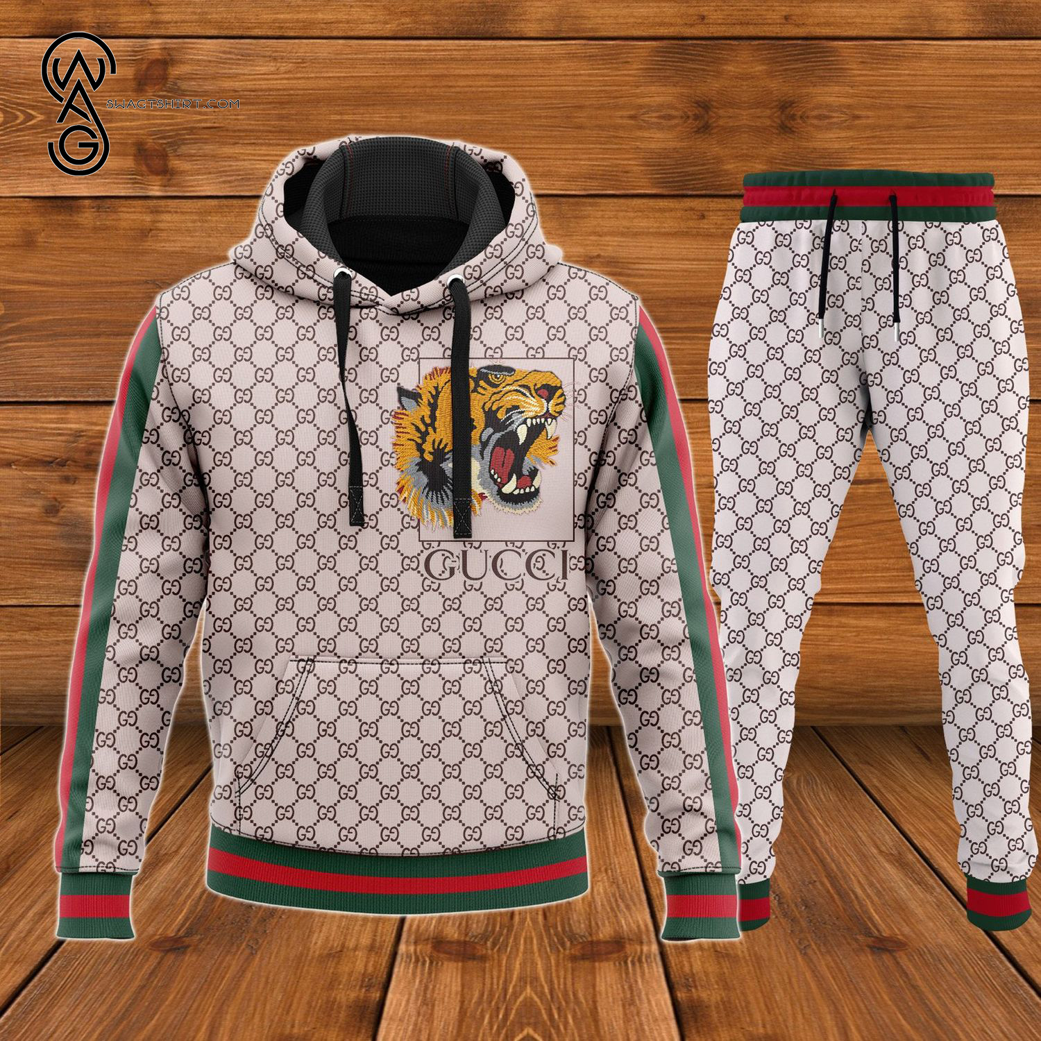 Gucci Tiger Full Print Hoodie And Pants Gucci Tiger Full Print Hoodie And Pants