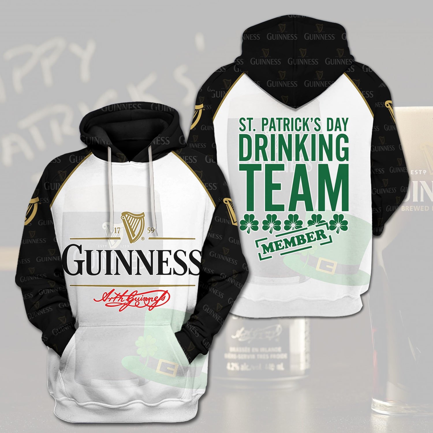 Guinness Beer St Patrick’S Day Drinking Team 3D Hoodie Guinness Beer St Patrick’S Day Drinking Team 3D Hoodie