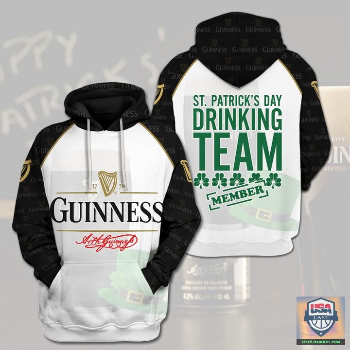Guinness Beer St Patrick’S Day Drinking Team 3D Hoodie Guinness Beer St Patrick’S Day Drinking Team 3D Hoodie
