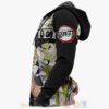 Gyomei Himejima Custom Kimetsu Anime Yellow-Black 3D Hoodie