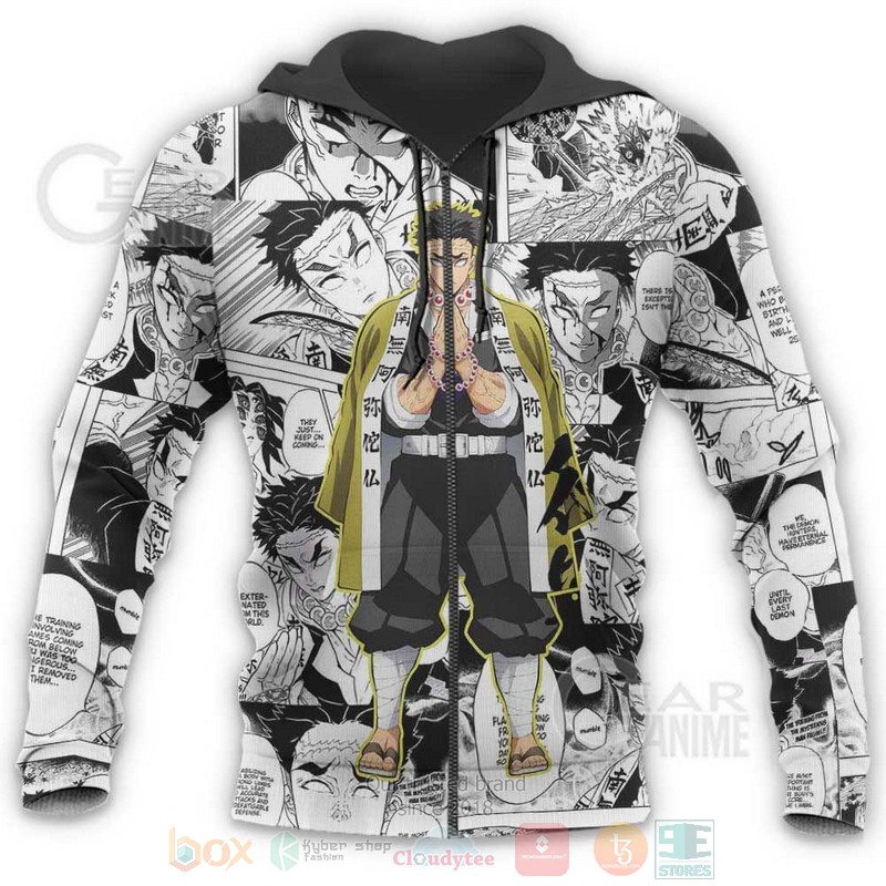 Gyomei Himejima Kimetsu Anime-Manga 3D Hoodie Gyomei Himejima Kimetsu Anime-Manga 3D Hoodie