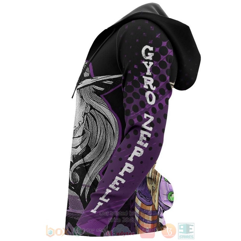 Gyro Zeppeli Jj Adventures Anime 3D Hoodie Gyro Zeppeli Jj Adventures Anime 3D Hoodie