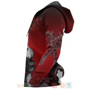 Gyutaro Custom Kimetsu Anime Red 3D Hoodie