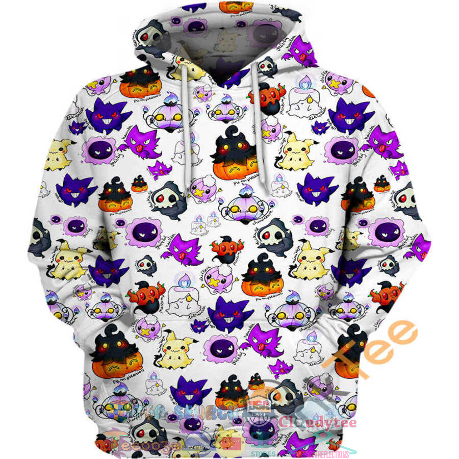 Halloween Pokemon Hoodie 3D Halloween Pokemon Hoodie 3D