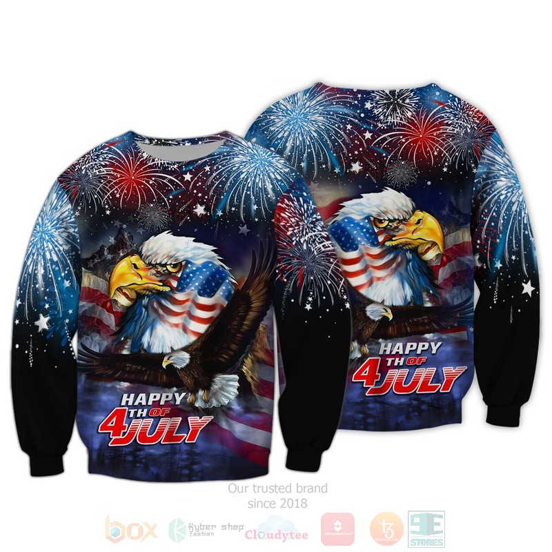 Happy 4Th Of July Independence Day Color 3D Hoodie Happy 4Th Of July Independence Day Color 3D Hoodie