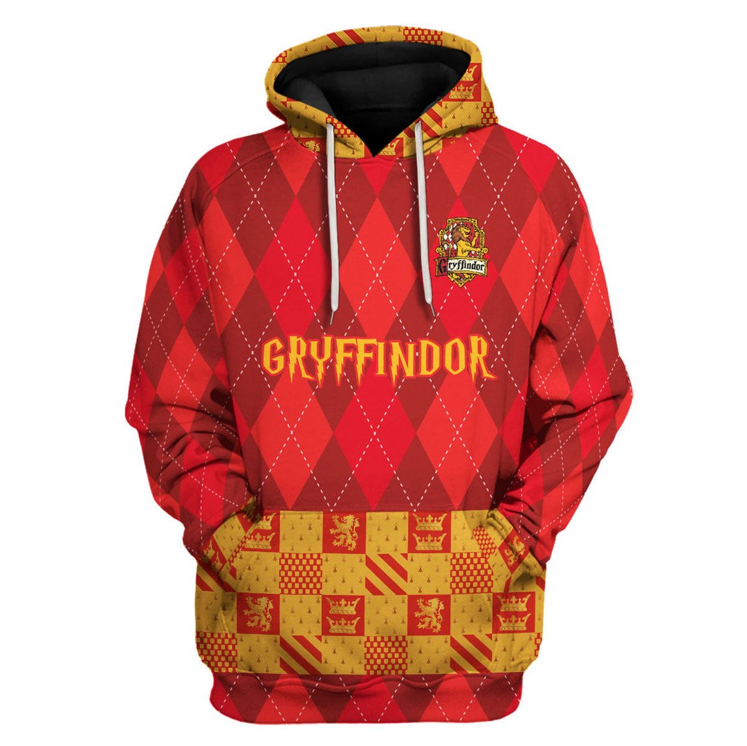 Harry Potter Gryffindor 3D Hoodie Harry Potter Gryffindor 3D Hoodie