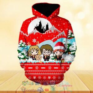 Harry Potter Hermione Granger Ron Weasley Christmas 3D Hoodie